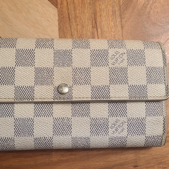 Louis Vuitton LV Damier Azur Sarah Wallet France 2007 authentic - Picture 5 of 11